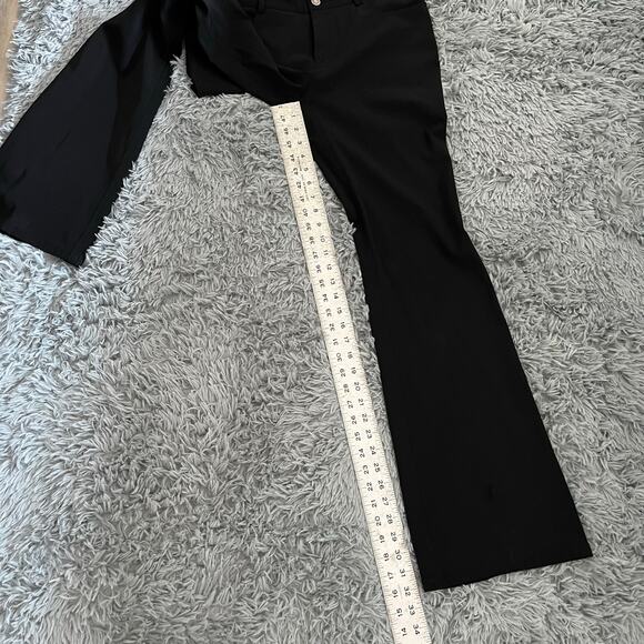 Theory Wool Blend Wide Leg Black Trousers Women’s 4 Dress Pants - Picture 8 of 10